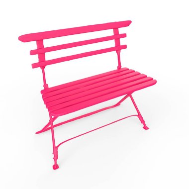 Beyaz arka planda izole edilmiş tahta sandalye