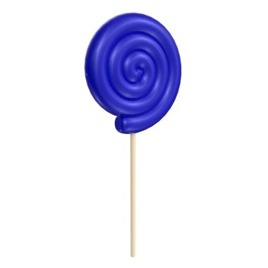 Beyaz arkaplanda lolipop izole edildi
