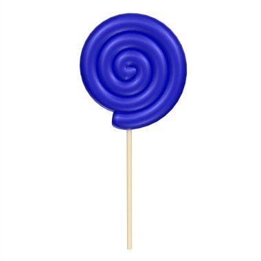 Beyaz arkaplanda lolipop izole edildi