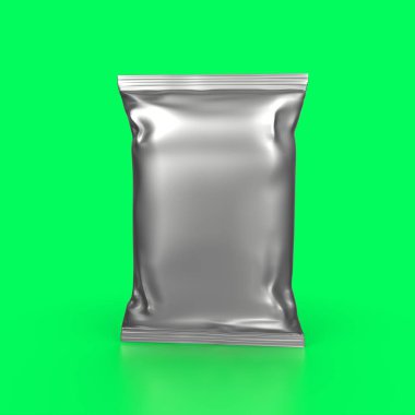 realistic 3d render of blank paper bag for your design