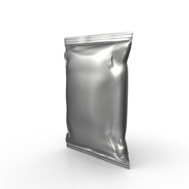 blank foil pack isolated on white background