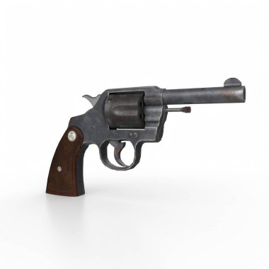 silah beyaz arkaplanda izole edildi