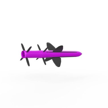 3d rendering of a flying plane isolated on white background