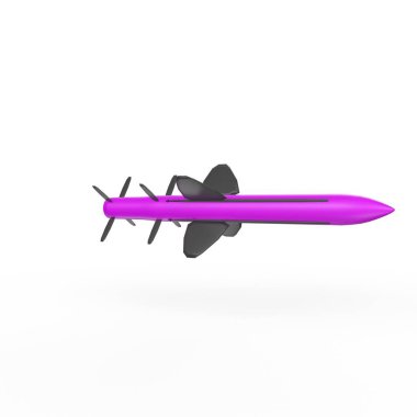 3d rendering of a flying spaceship isolated on white background