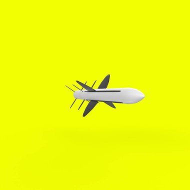 airplane icon on yellow background. minimal travel concept. 3d illustration.