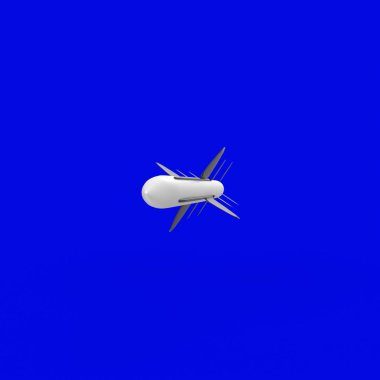 Bulutlu mavi gökyüzü, 3D görüntüleme