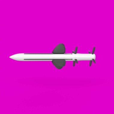 Gökyüzünde uçan bir uçak. 3d illüstrasyon