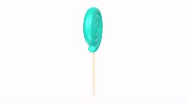 Lolipop candy isolated on white