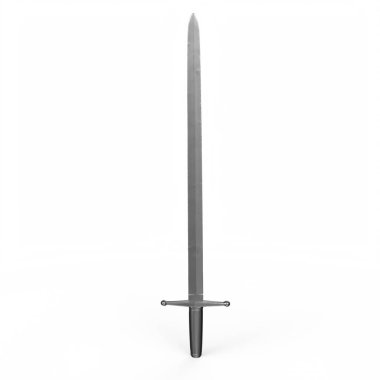 3d rendering of a sword isolated on white background