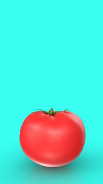 mavi arka plan domates