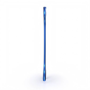 3d render of a blue plastic container on white background