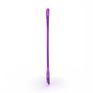 3d render of a purple plastic spoon isolated on white background