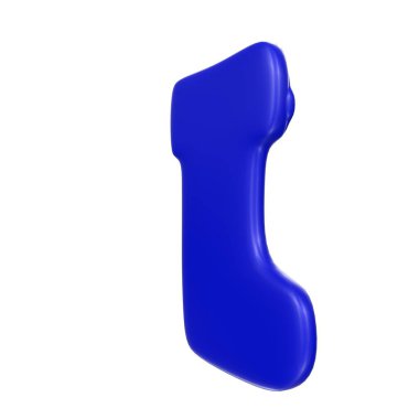 Beyaz arka plan üzerinde izole harf o