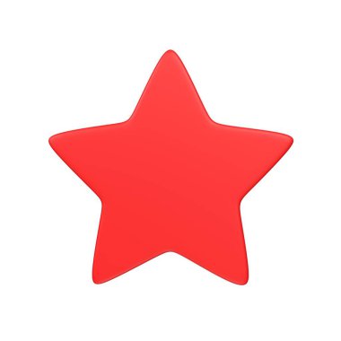 star icon. flat illustration of red vector icons for web