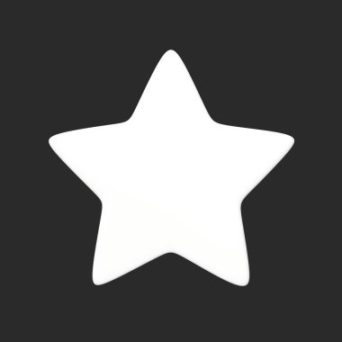 Yıldız simgesi. düz dizayn biçimi 10