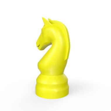 chess game concept. 3d rendering isolated on white background