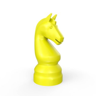 chess game concept. 3d rendering isolated on white background