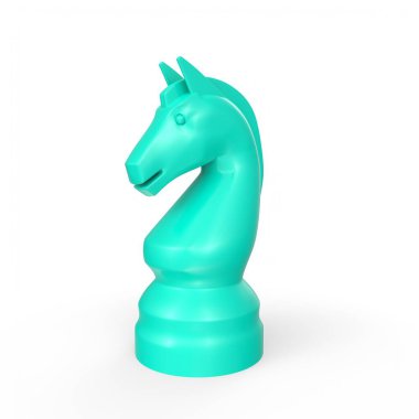 chess game concept. 3d rendering isolated on white background