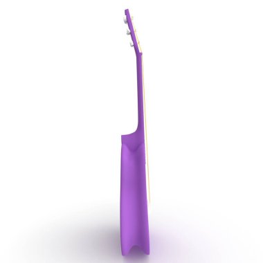 3d render of a guitar isolated on white background