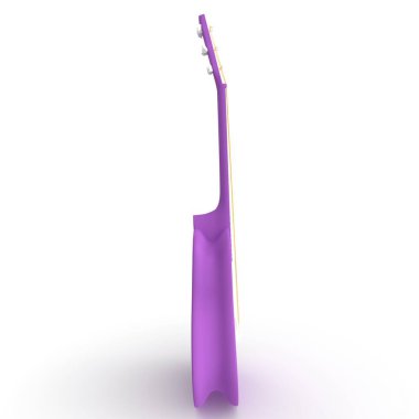 3d render of a guitar isolated on white background