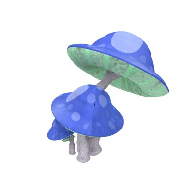 watercolor illustration of a blue and white flower