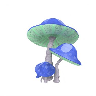 mushroom, fungus, illustration, vector on white background.