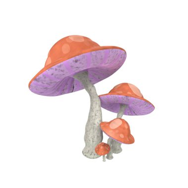 mushroom in the forest, vector illustration