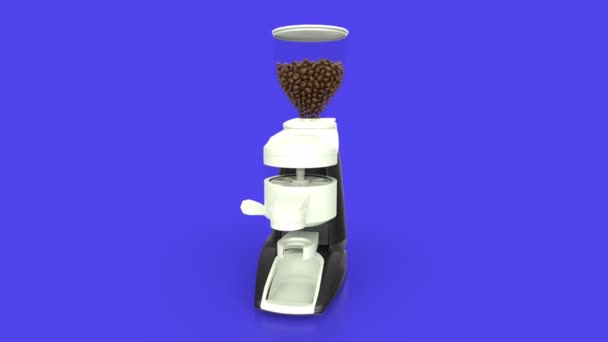 蓝色背景的咖啡杯和茶托 — 图库视频影像