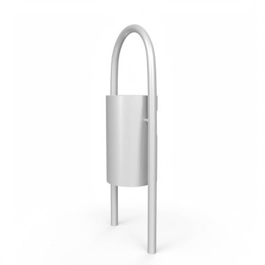 3d rendering of a white shopping bag isolated on a background