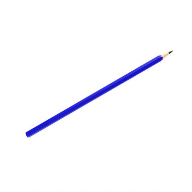 Beyaz arkaplanda izole edilmiş kalem ve keskinleştirici