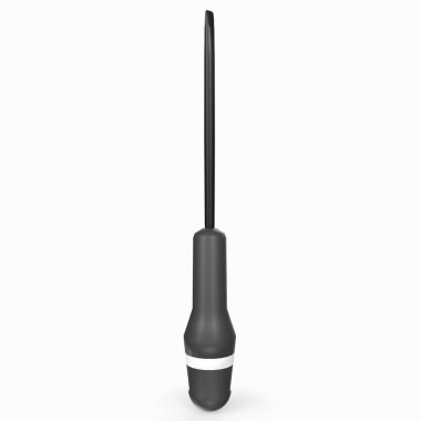 black vacuum cleaner isolated on white background