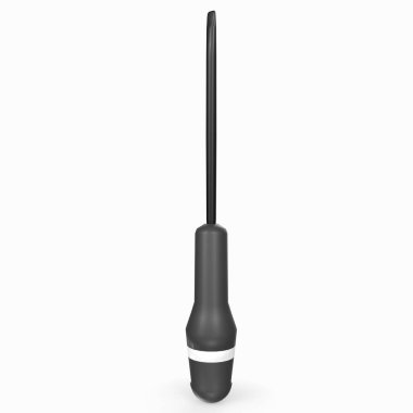 black vacuum cleaner isolated on white background