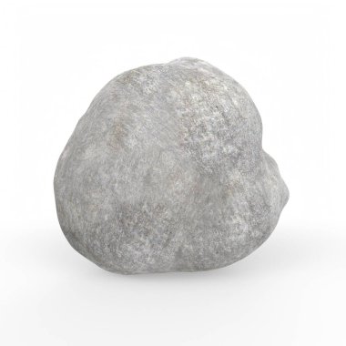 stone rock isolated on white background