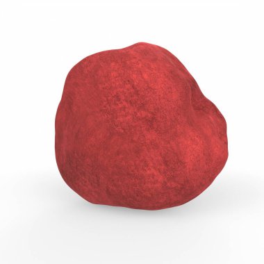 Beyaz arkaplanda kırmızı elma izole edildi