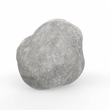 stone rock isolated on white background
