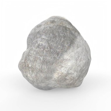 Beyaz arkaplanda izole taş