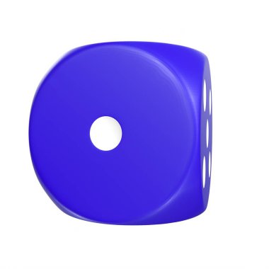 blue plastic ball for cleaning isolated on white background