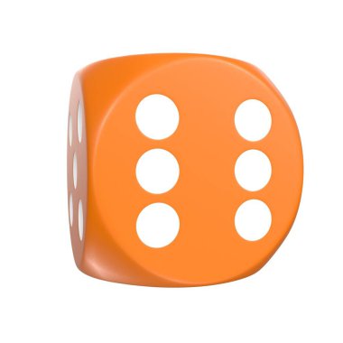 beyaz arkaplanda izole edilmiş zar