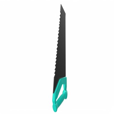 3d render of a green metal handle