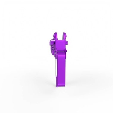 pink gift box isolated on white background. 3d illustration