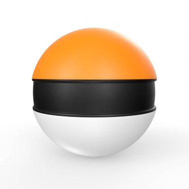 hat with cap and ball isolated on white background