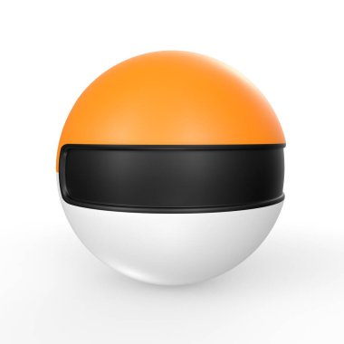 3d render of a ball on white background