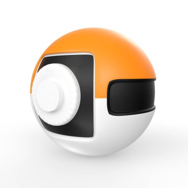 3d render of a helmet with a protective mask