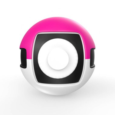 3d render of a modern vr headset with a black background