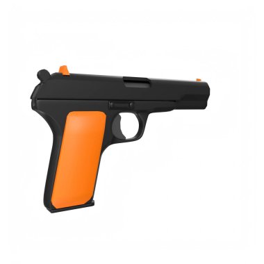 silah beyaz arkaplanda izole edildi