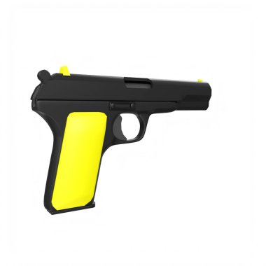 silah beyaz arkaplanda izole edildi