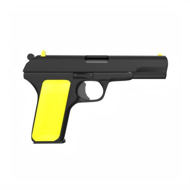 silah beyaz arkaplanda izole edildi