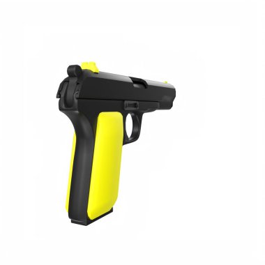 silah beyaz arkaplanda izole edildi