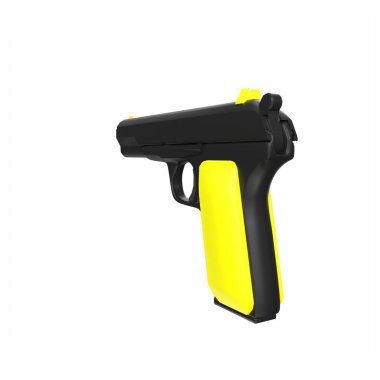 silah beyaz arkaplanda izole edildi