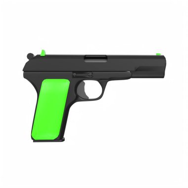 silah beyaz arkaplanda izole edildi